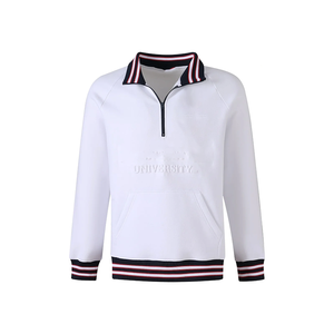 Custom Winter Acid Wash Groove Phi Embroidered <b>White</b> Unisex Quarter Zip <b>Sweatshirt</b> | Red <b>White</b> Raglan Fleece Pullover Front Logo - Product Image 1