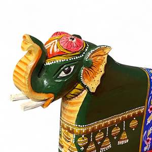 Silla de Madera con Diseño de Elefante Pintado a Mano, Extensible, con Luz, para Comedor, Oficina en Casa, Restaurantes, Económica - Product Image 6