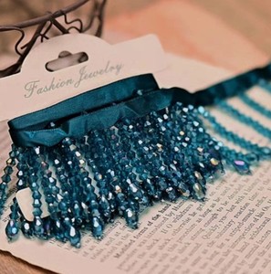 Handmade 5.5-6cm Wide Crystal <b>Bead</b> Fringe Lampshade Fringe 5yards/lot <b>Bead</b> Tassel Tassels Trim Lace Fringe - Product Image 1
