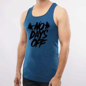 Camiseta sin mangas de pana elástica de alta calidad, camiseta ajustada acanalada transpirable, camiseta sin mangas para hombre, camiseta para hombre de Sportex - Product Image 4