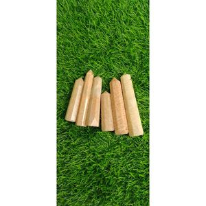 Haute qualité à huit facettes pêche pierre de lune tour baguette sculpté cristal Feng Shui décor à la maison inspire la positivité guérison vieille école - Product Image 4