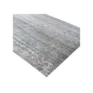 Tapis en laine géométrique bleu Savana 9x12, motif puzzle rectangulaire, pour entrée de maison, pour adolescents, noué à la main, épaisseur 10 mm, modèle LCARM-13 - Product Image 2