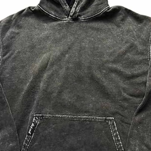 Sudadera con capucha lavada con ácido de algodón 100% de alta calidad Precio de venta al por mayor Sudadera con capucha lavada con ácido Ropa informal Sudadera con capucha lavada con ácido de gran tamaño - Product Image 3