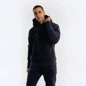 Logo personnalisé 100% sweat à capuche en coton hommes à manches longues automne hiver pull brodé Patchwork Design technique de bouffée impression polaire - Product Image 2