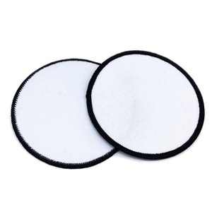 Badges les plus vendus en gros Sublimation transfert de chaleur bricolage patchs vierges en tissu personnalisé avec attache à crochet et boucle - Product Image 1