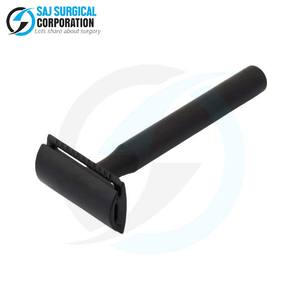 Option de budget de conception noire de rasoir de sécurité en acier allemand de haute qualité pour les étudiants de barbier et la source d'alimentation manuelle à usage domestique - Product Image 1