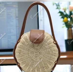 Gros bohème naturel grand fourre-tout tissé à la main été creux paille sac de plage Net épaule été Crochet sac de plage - Product Image 5