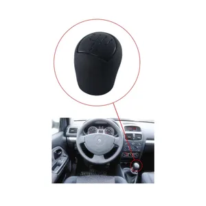 Kaya Plastik KR-471 <b>Gear</b> Shift <b>Knob</b> 6 Speed Black Leather Megane Kangoo OE 8200568122 - Product Image 3