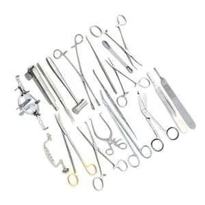 Ensemble de 14 instruments chirurgicaux de base en acier inoxydable, instruments médicaux d'hôpital, manuels, équipement chirurgical réutilisable - Product Image 5