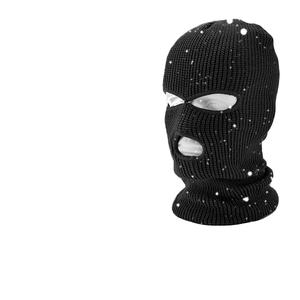 Hip Hop Thickened Winter Warm Windproof Custom Logo Solid Color 3 Hole Knit Balaclava <b>Ski</b> <b>Mask</b> - Product Image 1