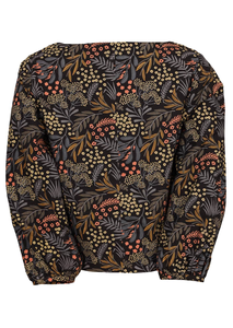 Haut pour femme de qualité supérieure, 100 % coton, col rond et manches bishop fluides, léger, respirant, vêtement décontracté - Product Image 5