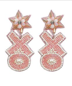 ต่างหูปักที่สง่างามด้วยลูกปัดเมล็ด - Product Image 6