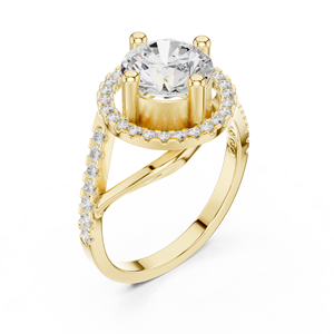 jewels 18K Gold Fine Jewelry <b>Statement</b> <b>Ring</b> for Party Wear - Product Image 6