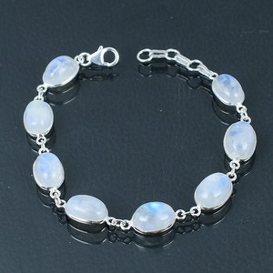 Handmade Silver Boho Style <b>Bracelet</b> Jewelry 925 Sterling Silver <b>Moonstone</b> Gemstone Trending <b>Bracelet</b> Jewelry For Women Gift For - Product Image 4