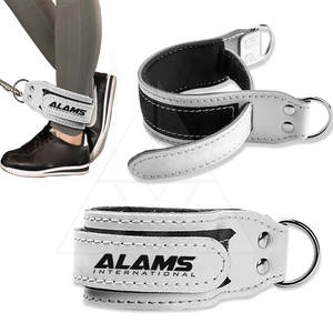 อุปกรณ์นิรภัยสำหรับฟิตเนสสายรัดข้อเท้ารูปตัว D ทำจากหนังวัวออกแบบได้ตามต้องการ - Product Image 1