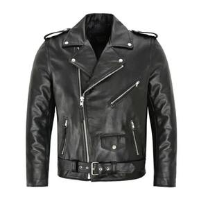 Veste d'hiver en cuir décontractée à col montant pour hommes manteau chaud épais avec vêtements thermiques en tissu de toile - Product Image 4