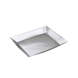 Royal Looking Wedding Party Tabletop Decorating Catering Serving Niquelado Brillante Pulido Metal Servir Plato Bandeja - Product Image 6