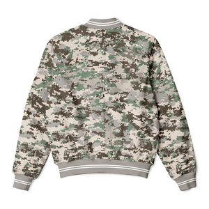 Hot Selling Fashion Silk Satin Wholesale <b>Camo</b> <b>Jackets</b> Custom Color Logo <b>Men</b> Bomber <b>Jacket</b> Made in Pakistan 2024 - Product Image 6