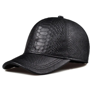 หมวกเบสบอลหนังแท้แบบระบายอากาศได้  ลายนูน  ดีไซน์คลาสสิก  คุณภาพสูง  ขายดี - Product Image 1