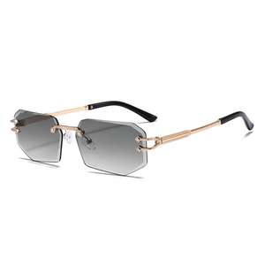 Gafas de sol metálicas cuadradas sin montura, de moda, muy vendidas. - Product Image 5