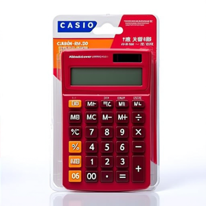 เครื่องคิดเลขตั้งโต๊ะสีแดง Casio MS-20UC-RD-W-EC - Product Image 2