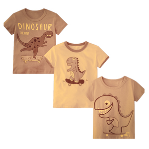 T-shirt à manches courtes en velours côtelé écologique 200 g/m² avec impression de logo personnalisé, pour enfants, filles et garçons, été, couleur unie, appliques - Product Image 4