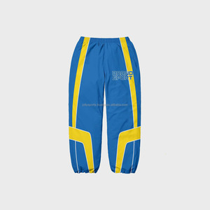 Pantalones cortavientos holgados de gran tamaño para hombre, pantalones cortavientos de nailon con el mejor material, pantalones lavados para hombre - Product Image 3