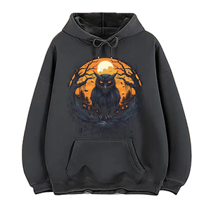 เสื้อมีฮู้ดสำหรับผู้ชายเสื้อมีฮู้ดพิมพ์ลายประดับพลอยเทียมขนาดใหญ่พิเศษแห้งเร็วเสื้อฮู้ดสำหรับผู้ชาย - Product Image 4