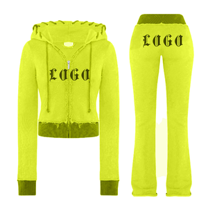Conjuntos Deportivos Personalizados de Terciopelo con Cremallera, Unisex, Transpirables, de Secado Rápido, Ecológicos, para Invierno, Ropa Deportiva Informal, Tops Regulares - Product Image 5