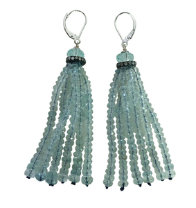 Pendientes largos de resina con cuentas personalizadas de estilo occidental, adorno único, accesorios femeninos - Product Image 1