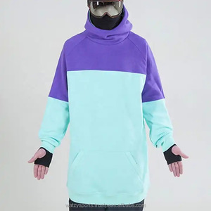 เสื้อฮู้ดขนแกะสำหรับผู้ชายทำจากผ้าฝ้ายขนแกะน้ำหนักมากผ้าสกีสโนว์บอร์ดฤดูหนาว - Product Image 3