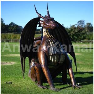 Sculpture de jardin de Couple en fonte de haute qualité idéale pour le décor de patio de parc de cour de jardin de maison - Product Image 2