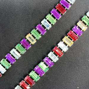 โซ่แบบสั่งทำสีสันสดใสพร้อมพลอยเทียมสินค้าขายดี - Product Image 4