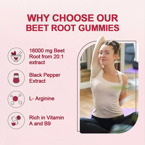 مكملات فيتامين ب12 من جذور الشمندر خالية من السكر في أكياس، حلوى لتعزيز الطاقة للبالغين - Product Image 2