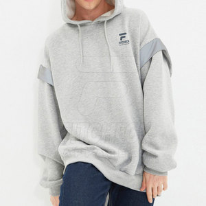 Couleur unie 100% coton hommes sweats à capuche surdimensionnés hiver léger respirant polaire tissu de haute qualité - Product Image 1