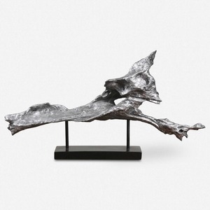 Objet de table artistique moderne en argent inspiré du paysage Pièce de déclaration unique parfaite pour la décoration intérieure chic - Product Image 5