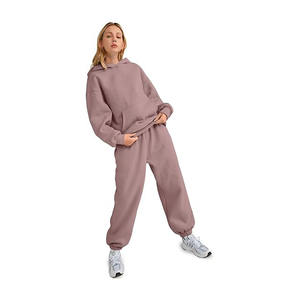 Ensemble deux pièces pour femmes, ensemble de sport, survêtement, jogging, sweat-shirt à capuche, haut court, pantalon, ensembles assortis pour femmes, tenue - Product Image 5