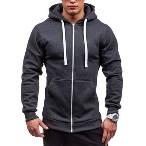 เสื้อฮู้ดสวมหัวแขนยาวลำลองผู้ชายเสื้อสเวตเตอร์แขนยาวแบบคลาสสิก - Product Image 1