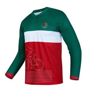 Jersey de poliéster 100% de la mejor calidad con impresión personalizada para motocicleta Auto Racing Wear Pro Team Cycling Mx MTB Bike Ropa - Product Image 5