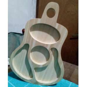 Plateau de service en bois personnalisé de premier ordre en provenance d'Inde écologique avec poignées Plateau de designer en bois - Product Image 2