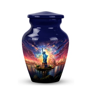 Statue of Liberty Urn for <b>Ashes</b> for Women Mini Urn for Human <b>Ashes</b> Blue Cremation <b>Ashes</b> <b>Keepsake</b> Urn Adult Men Women Custom Size - Product Image 1