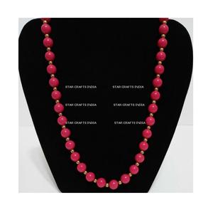 Cuentas de resina redondas de cuarzo rosa de 10mm y 12mm de piedra Natural para fabricación de joyería, collar de pulsera DIY - Product Image 1