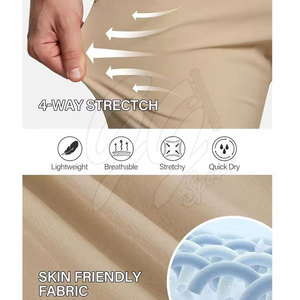 Pantalon cargo de golf pour homme, coupe slim, tendance - Tissu léger et respirant en spandex/polyester, design sportif confortable - Product Image 4