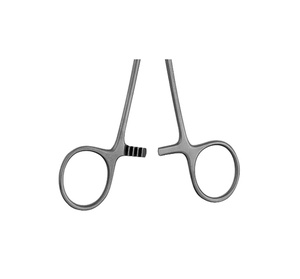 Pinces hémostatiques en acier, manuelles, Halsted, pointe droite et courbée, certifiées CE, instruments chirurgicaux médicaux - Product Image 2