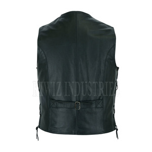 Prix raisonnable hommes vêtements gilet en cuir en vente bonne qualité 100% cuir fait mode gilet - Product Image 6