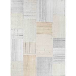 Tapis en laine noué à la main Provenance Ivory Pae-3691 9x12, motif patchwork puzzle, pour la décoration de la maison, du salon et des couloirs - Product Image 1