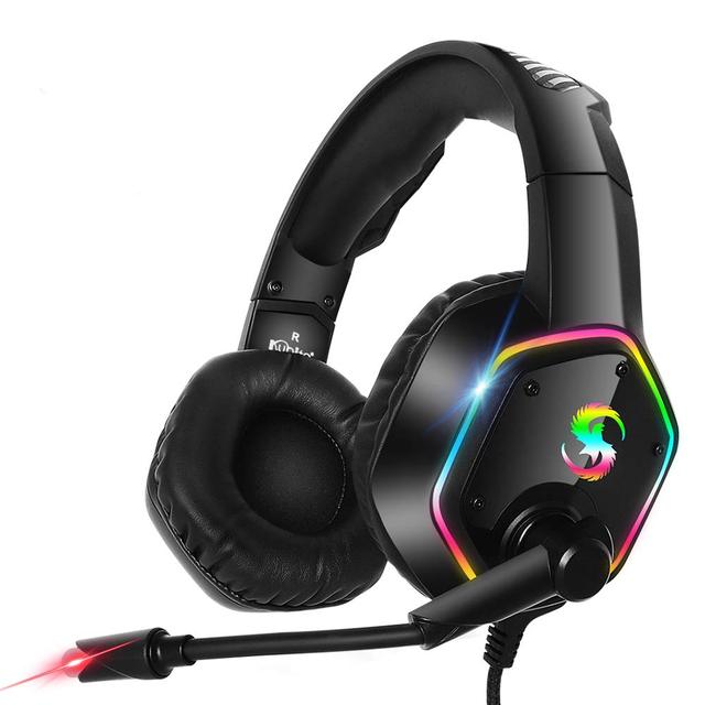 Super Bass Gamer Headset with RGB for PC & PS5 Dynamic Vocalism Principle for Travel and Aviation Gray Green