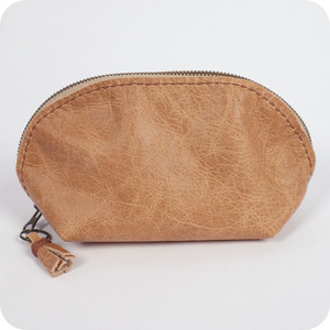 Sac cosmétique en cuir souple avec fermeture à glissière Logo personnalisé Pochette de maquillage portable à la mode Étui de voyage Organisateur - Product Image 4