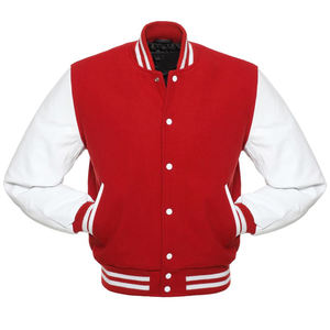 Chaqueta Universitaria de Béisbol con Logotipo Personalizado Más Vendida para Hombre, Ajuste Holgado, Ropa Casual, Chaqueta Universitaria 100% Algodón para Hombre - Product Image 1