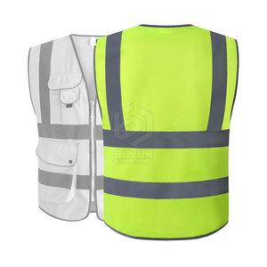 Veste de sécurité haute visibilité personnalisée, imperméable et respirante, pour la vente en ligne, grande taille, pour l'été, fabriquée au Pakistan - Product Image 2